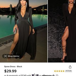 NWT fashion nova spree dress size large